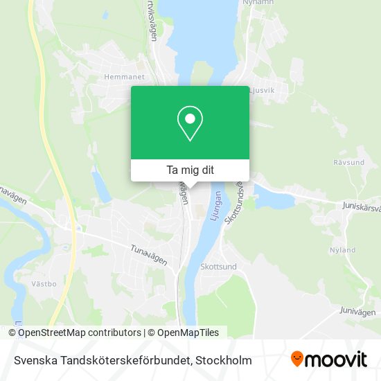 Svenska Tandsköterskeförbundet karta