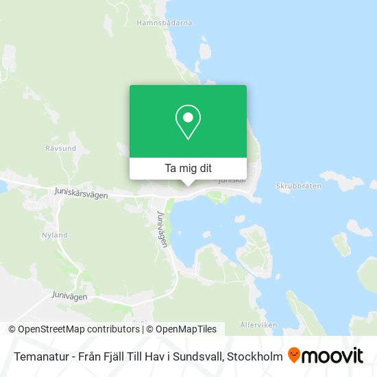 Temanatur - Från Fjäll Till Hav i Sundsvall karta