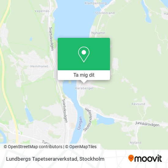 Lundbergs Tapetserarverkstad karta