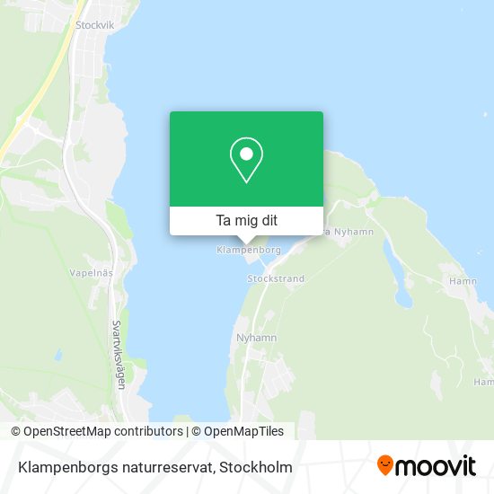 Klampenborgs naturreservat karta