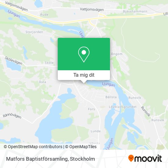 Matfors Baptistförsamling karta