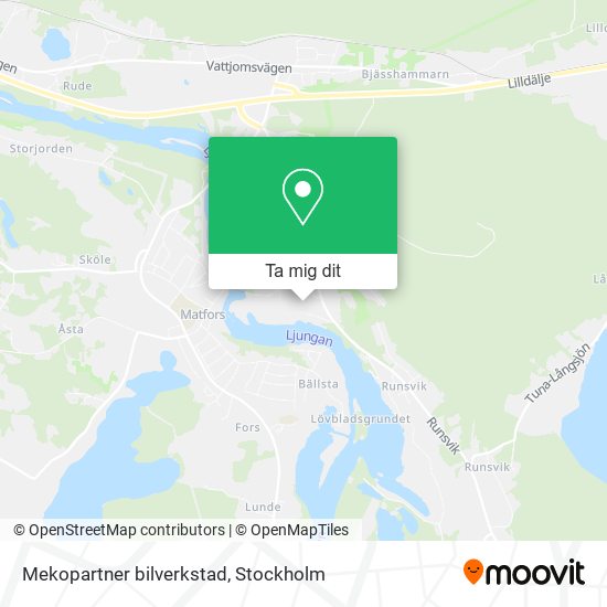 Mekopartner bilverkstad karta