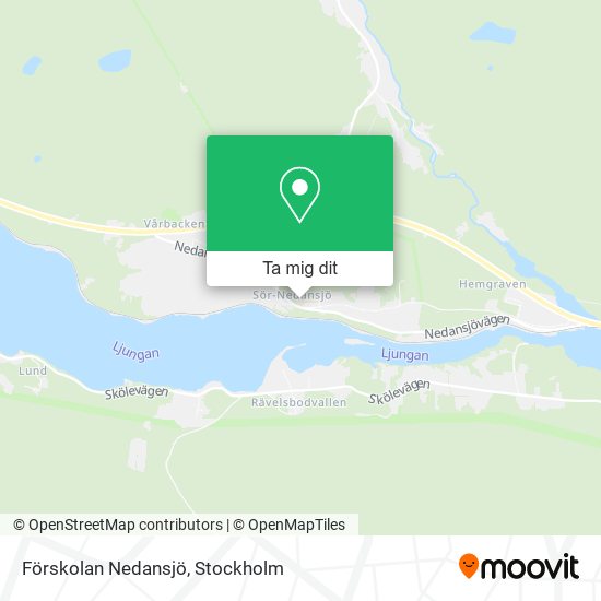 Förskolan Nedansjö karta