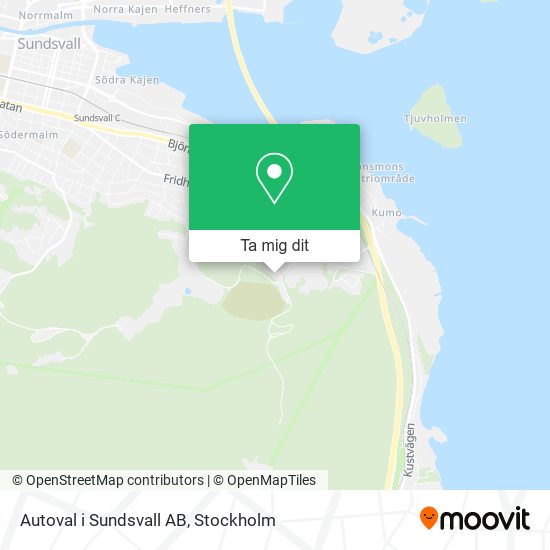 Autoval i Sundsvall AB karta