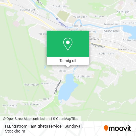 H.Engström Fastighetsservice i Sundsvall karta
