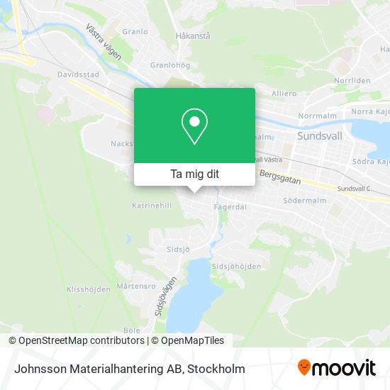 Johnsson Materialhantering AB karta