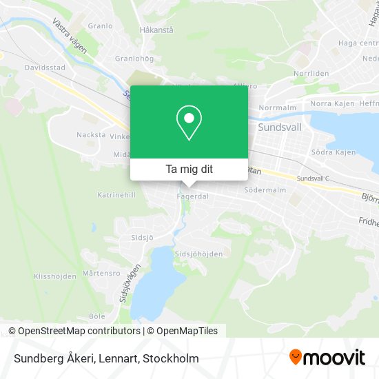 Sundberg Åkeri, Lennart karta