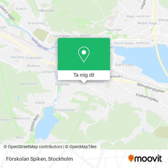 Förskolan Spiken karta