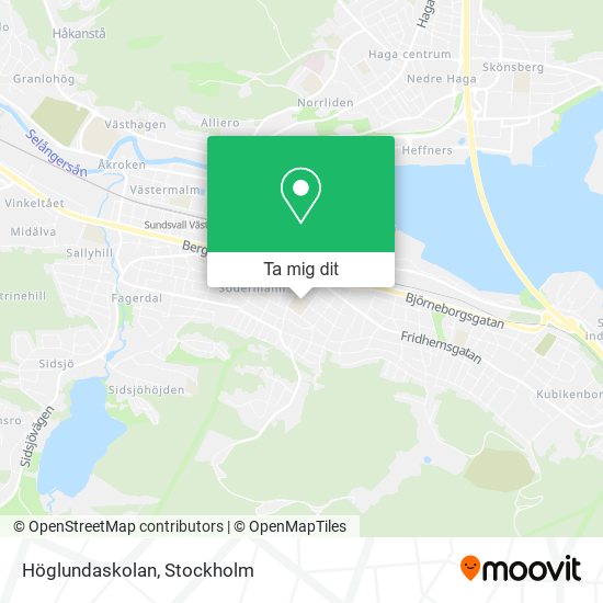 Höglundaskolan karta