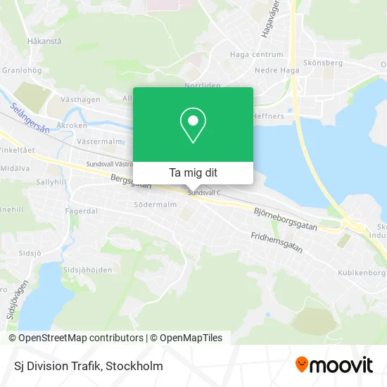 Sj Division Trafik karta