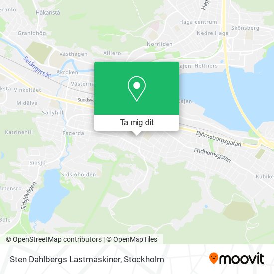 Sten Dahlbergs Lastmaskiner karta