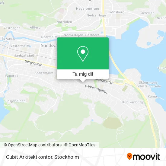 Cubit Arkitektkontor karta
