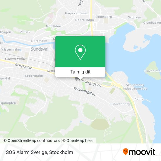 SOS Alarm Sverige karta