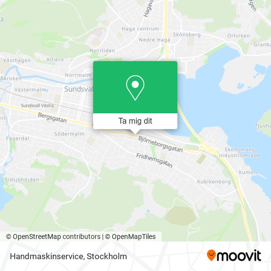 Handmaskinservice karta