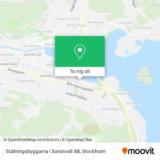 Ställningsbyggarna i Sundsvall AB karta