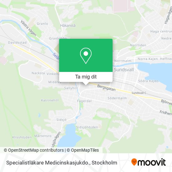 Specialistläkare Medicinskasjukdo. karta