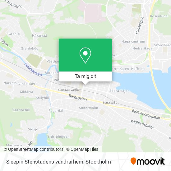 Sleepin Stenstadens vandrarhem karta