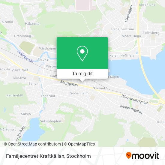 Familjecentret Kraftkällan karta
