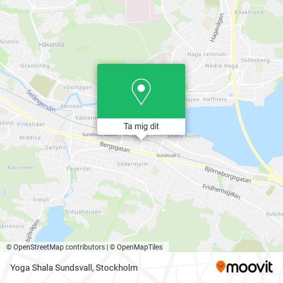 Yoga Shala Sundsvall karta