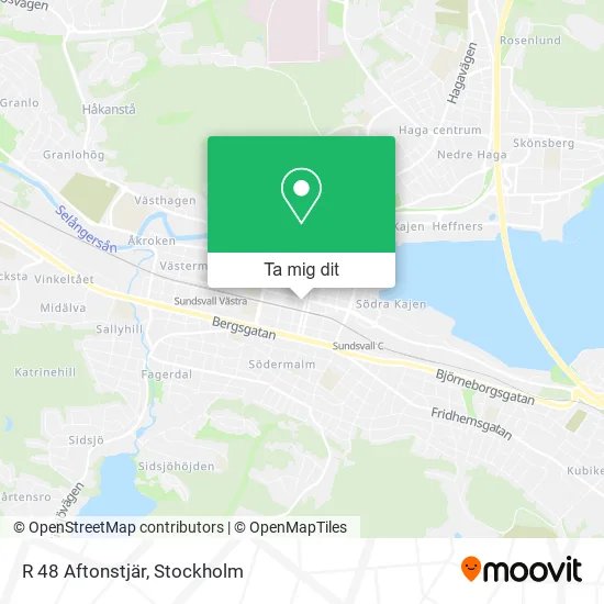 R 48 Aftonstjär karta