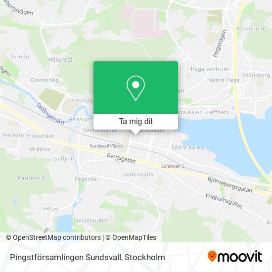 Pingstförsamlingen Sundsvall karta