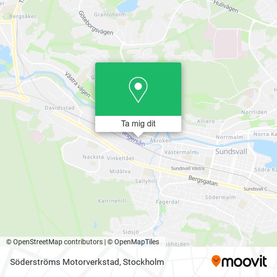 Söderströms Motorverkstad karta