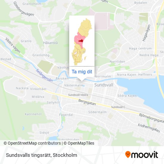 Sundsvalls tingsrätt karta