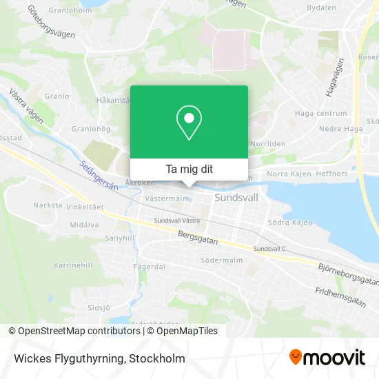 Wickes Flyguthyrning karta