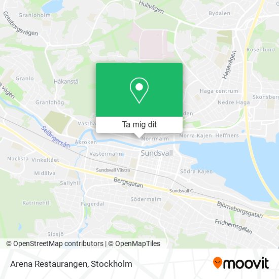 Arena Restaurangen karta