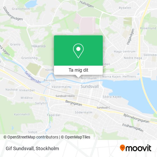 Gif Sundsvall karta