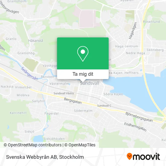 Svenska Webbyrån AB karta