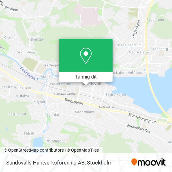Sundsvalls Hantverksförening AB karta