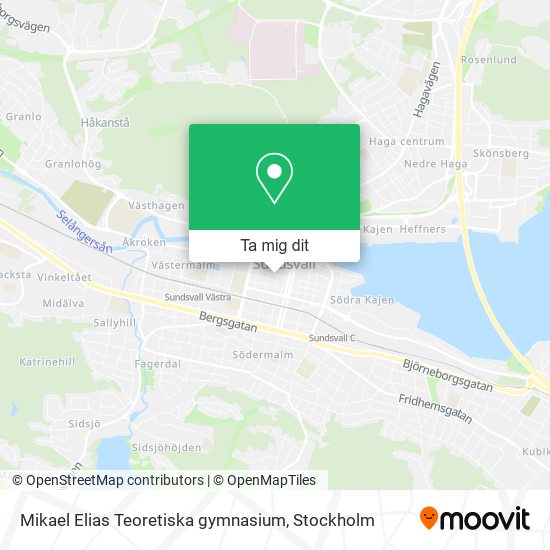 Mikael Elias Teoretiska gymnasium karta