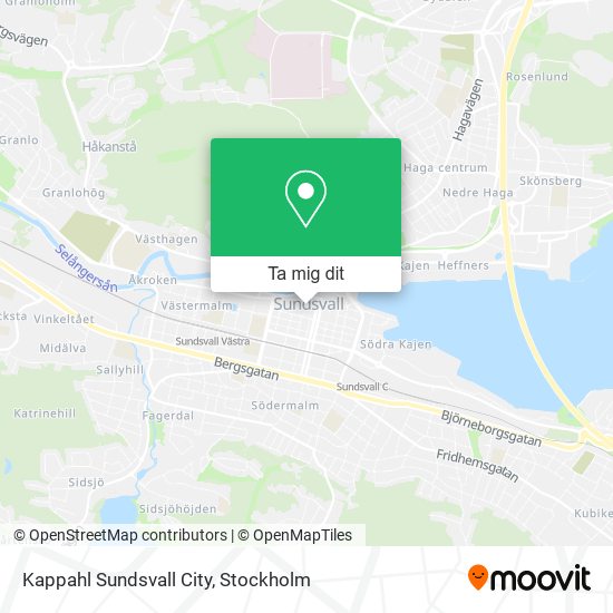 Kappahl Sundsvall City karta