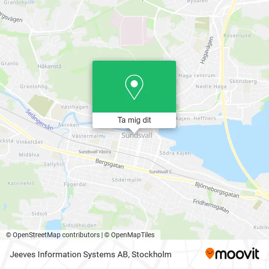 Jeeves Information Systems AB karta
