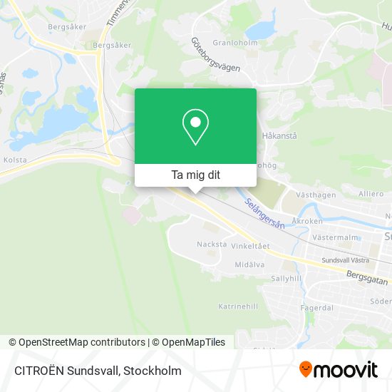 CITROËN Sundsvall karta