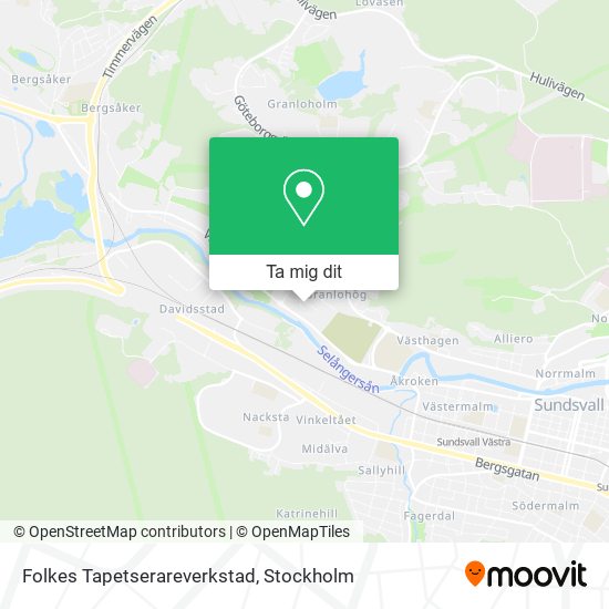 Folkes Tapetserareverkstad karta