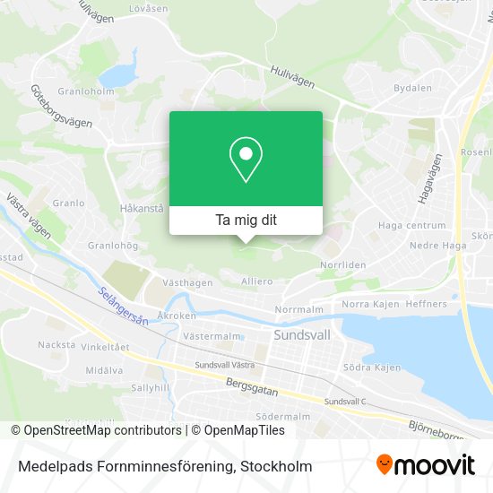 Medelpads Fornminnesförening karta