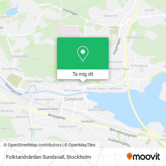 Folktandvården Sundsvall karta