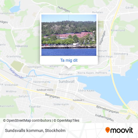 Sundsvalls kommun karta