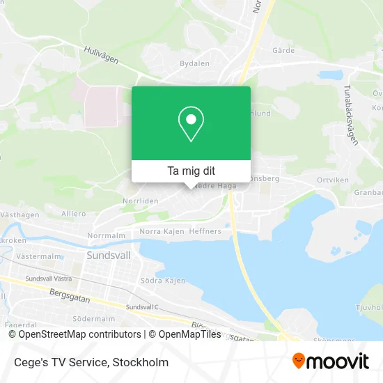 Cege's TV Service karta