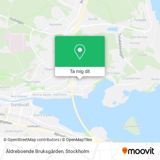 Äldreboende Bruksgården karta