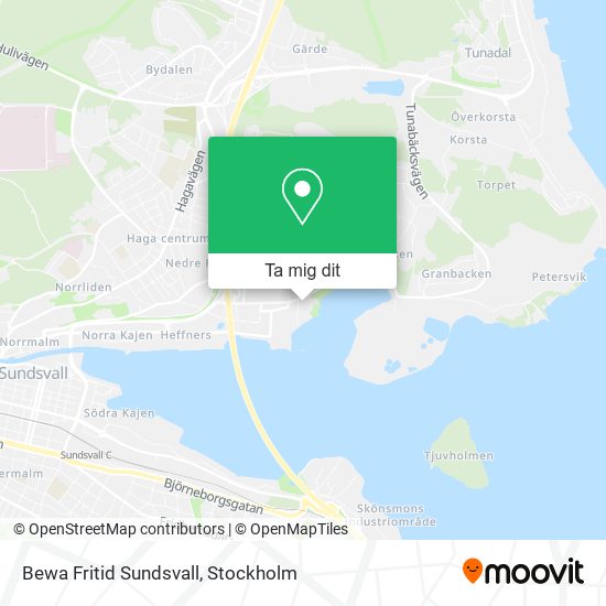 Bewa Fritid Sundsvall karta