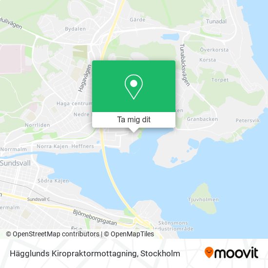 Hägglunds Kiropraktormottagning karta