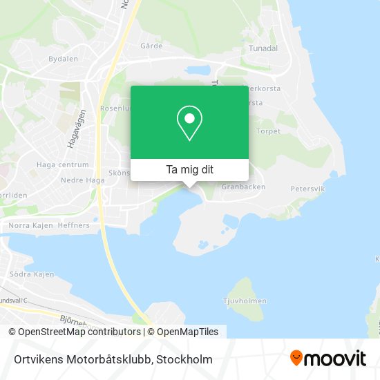 Ortvikens Motorbåtsklubb karta