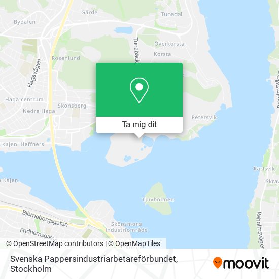 Svenska Pappersindustriarbetareförbundet karta