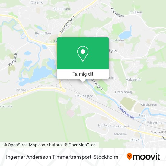 Ingemar Andersson Timmertransport karta