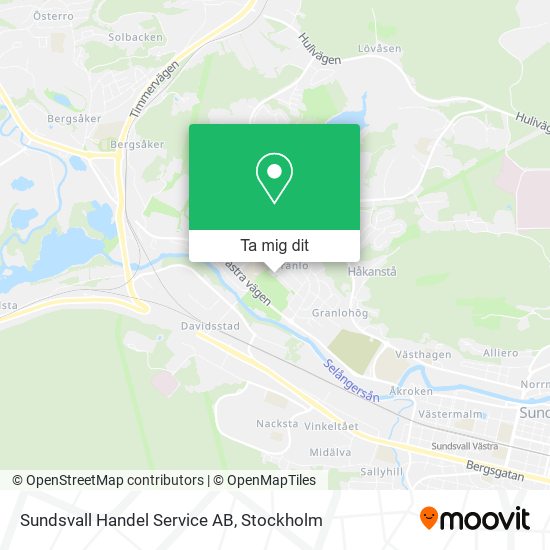 Sundsvall Handel Service AB karta