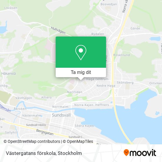 Västergatans förskola karta