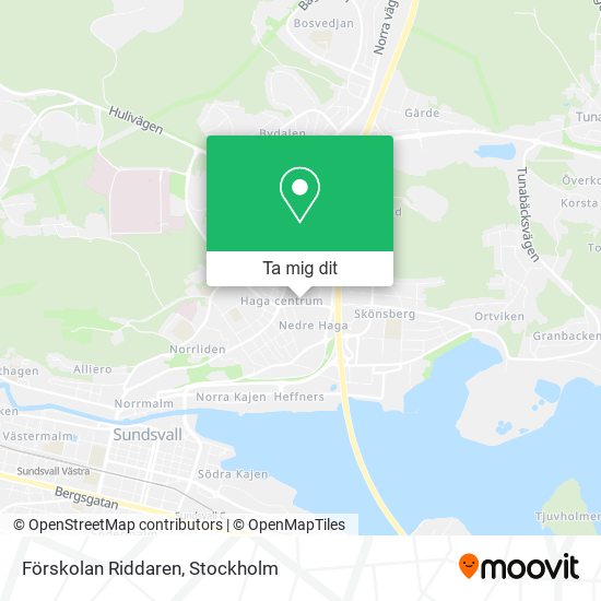 Förskolan Riddaren karta